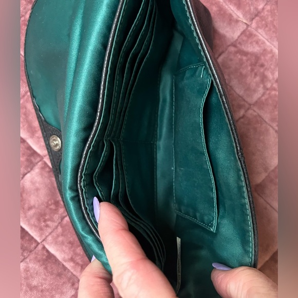 Coach Black Pebbled Leather Wristlet - Picture 5 of 6